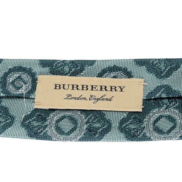 Burberry 100% Silk Multi-Color Patterned Men's Tie - Picture 4 of 5